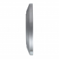 Preview: DEUSENFELD KM10EG - Echt Edelstahl Magnet Kosmetikspiegel mit 2 selbstklebenden Wandplatten, Klebespiegel, magnetisch abnehmbar, Ø15cm, 10x Vergrößerung, matt gebürstet